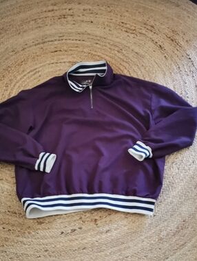 Vintage Mens DuckHead Tour 1/4 Zip Pullover Long Sleeve Windbreaker. Size XL